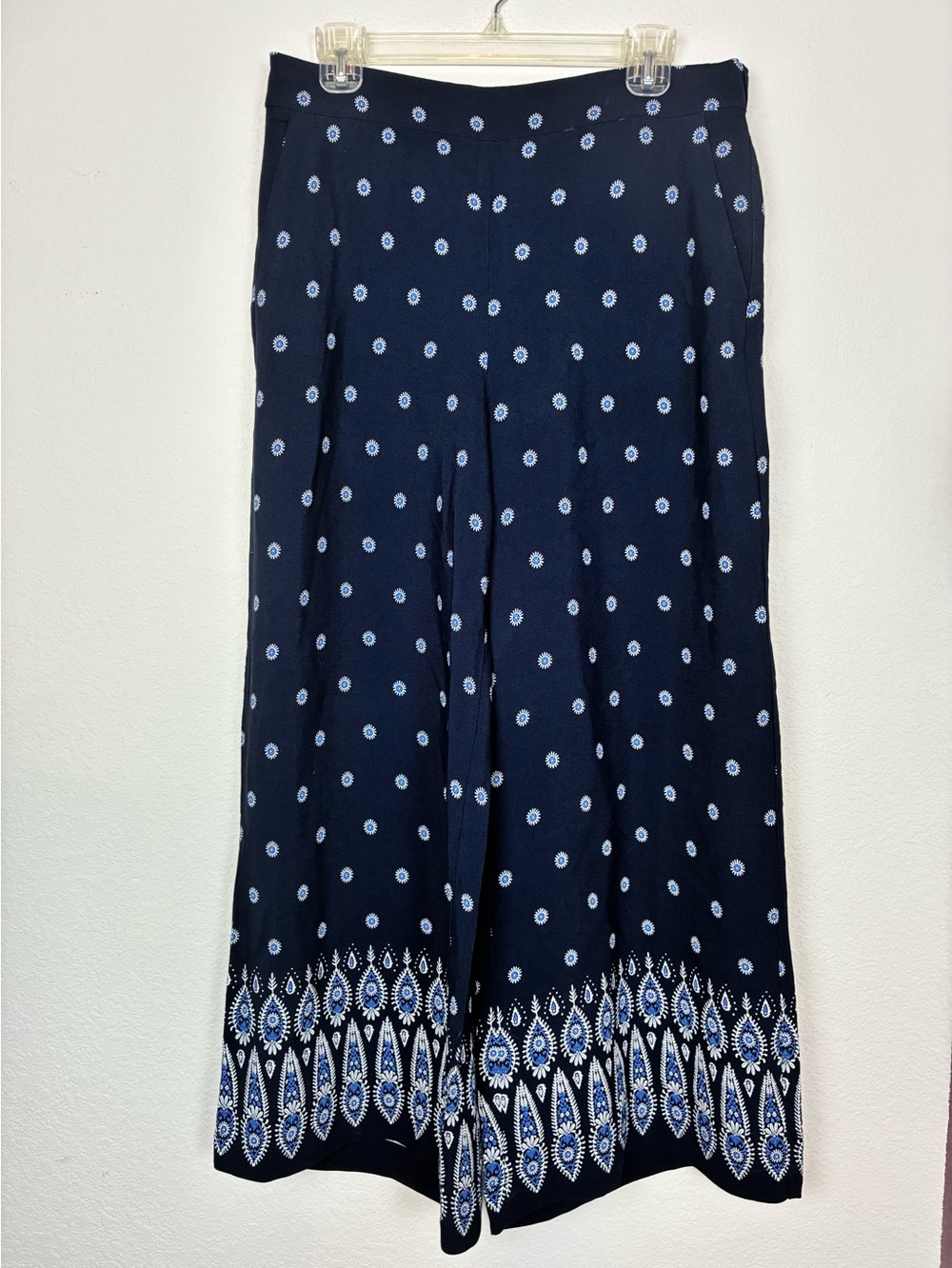 LOFT NWT Wide Leg High Waist Paisley Bandana print flowy pantsw/ pockets🫶